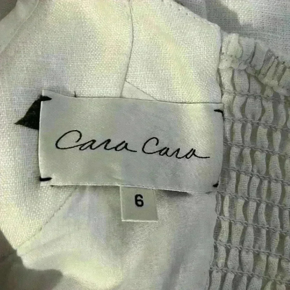 Cara Cara Fairytale Mushroom Border Ivory Bluehill Midi Dress Size 6 - Picture 13 of 15